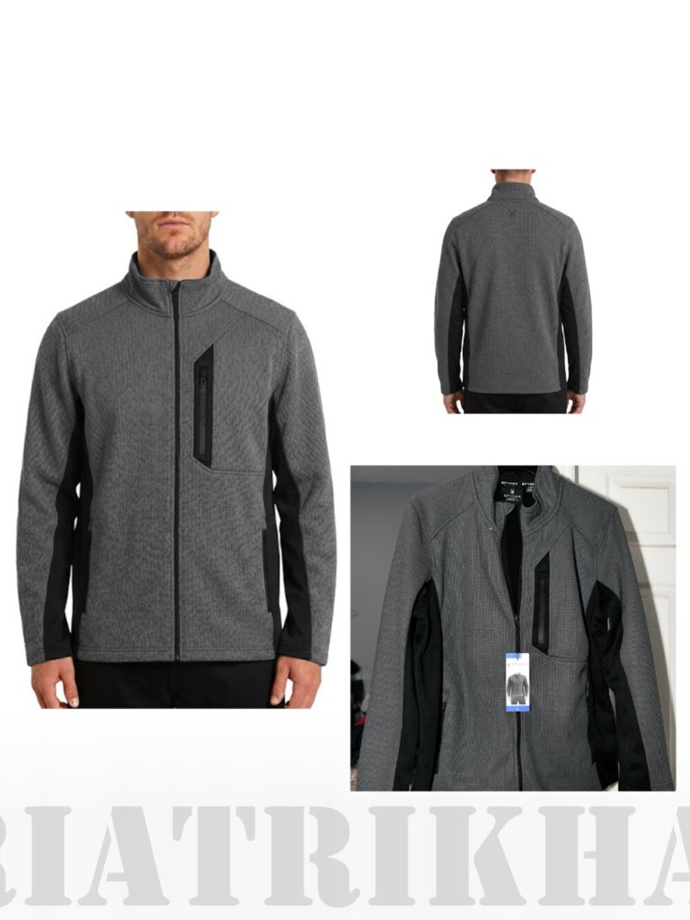 Spyder Men's Full Zip Sweater Jacket